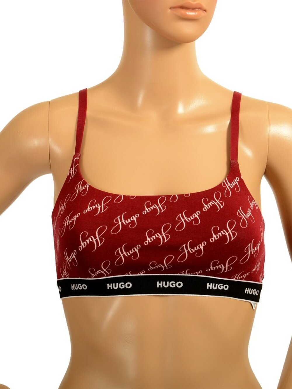 Hugo Boss Women's "Twin Bralette Design" Logo Print Bralette Bra US S IT 40